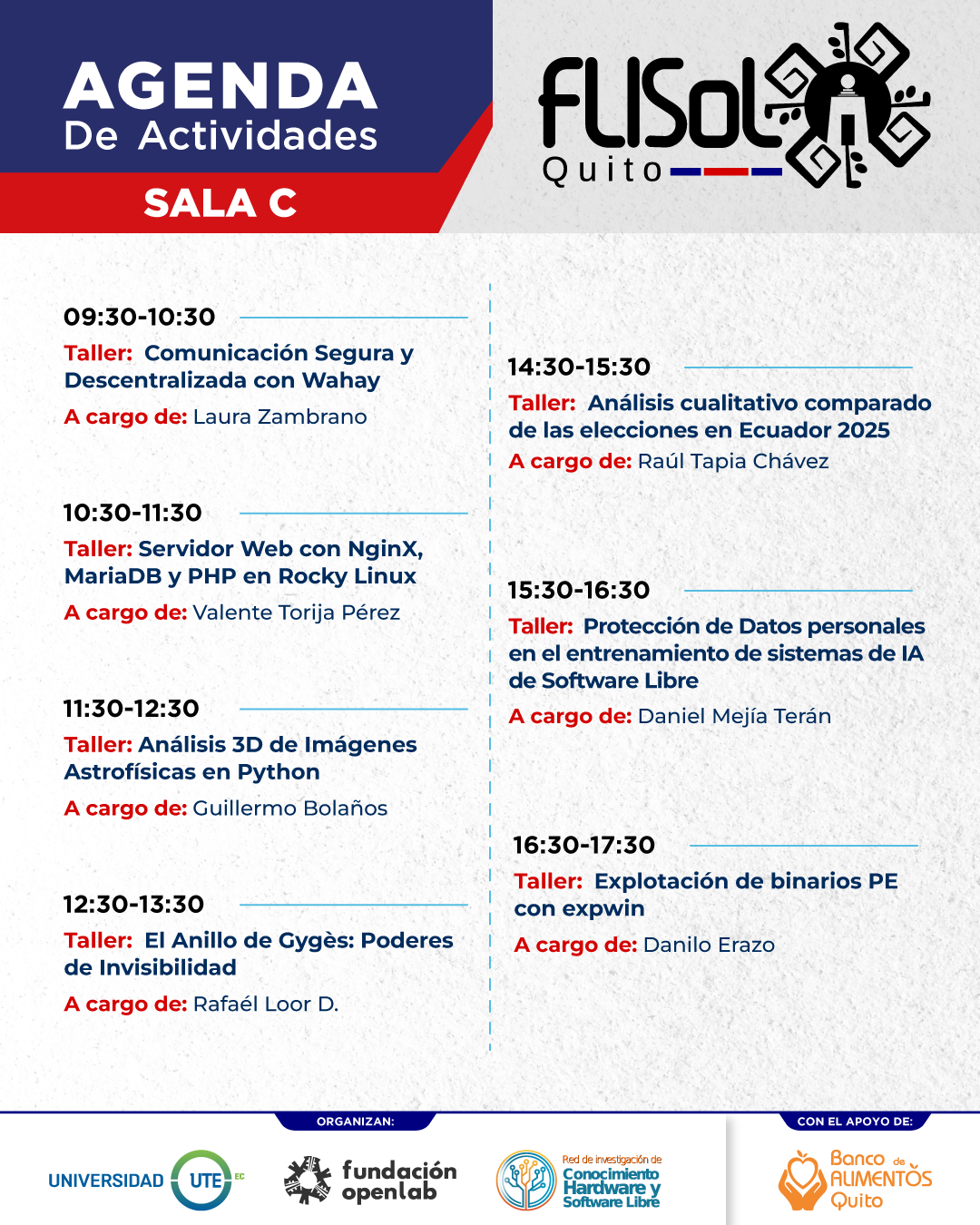 Flisol Quito 2025 - Agenda3