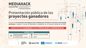 Presentación de soluciones tecnológicas ciudadanas contra la desinformación electoral