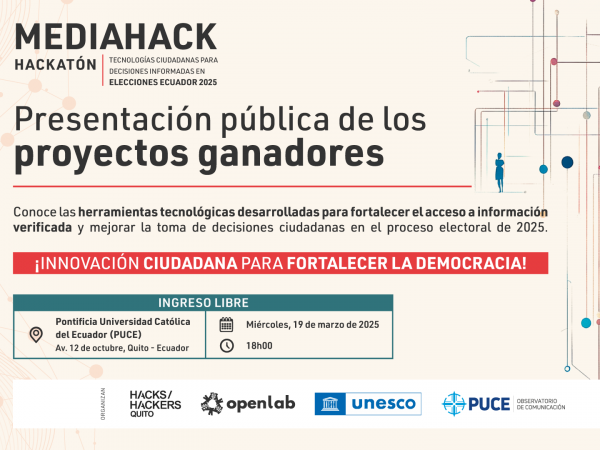 Presentación de soluciones tecnológicas ciudadanas contra la desinformación electoral