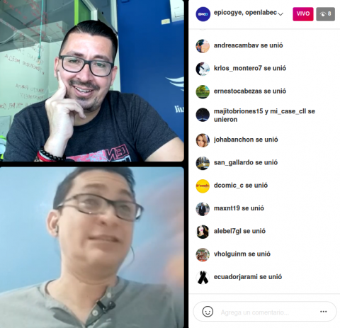 Nuestra participación en el InstagramLive de Thinkia sobre Innovación Abierta 